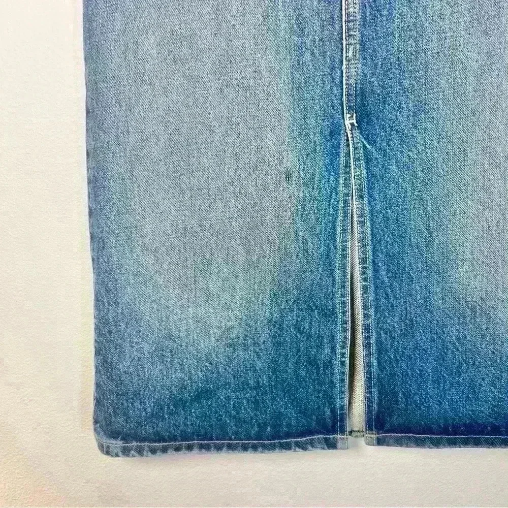 Current/Elliott Women’s The Slit Midi Rincon Skirt with Belt Size 24 - Picture 4 of 14